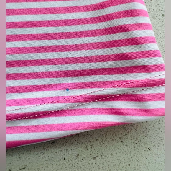 NEW i play. Rashguard Shirt Pink and White Stripes Toddler Girls Size 4T NWT - Picture 14 of 14